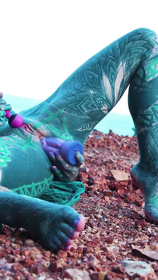 I Masturbate Outside My Anal Hole with Dildo Until I Need to Pee