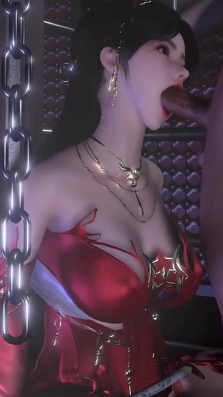 3D Horny Sexy Cosplay Model Have BDSM Sex with Huge Cock