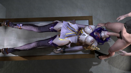 3D Big Boobs Asian Wife with Sexy Dress Cheating with Stranger