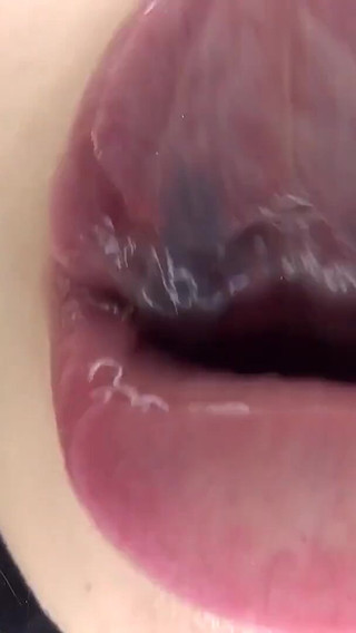 Yuka Asami Licks Your Face with Her Wet, Drooling Tongue. Open Your Mouth... Her Spit Is Yours Now. Virtual Kisses in POV.