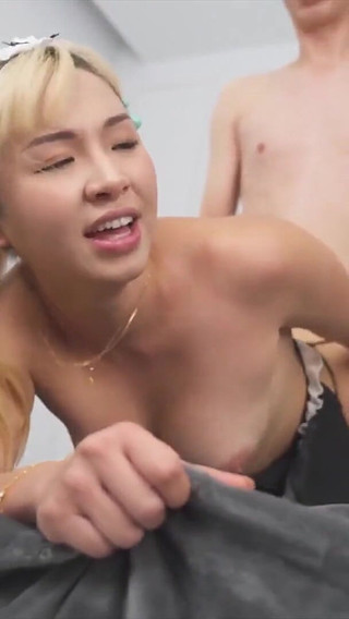 Taiwanese maid Lina fulfills nerds wildest sexual desires