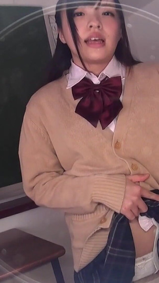 Classroom Idol POV: Yukari Miyazawa’s Sloppy French Kiss Floods Your Face with Thick Spit as She Grinds on the Desk.