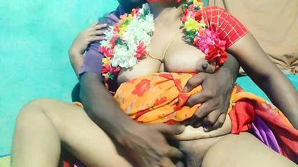 Amazing Tamil Stepaunty Boobs Pressing