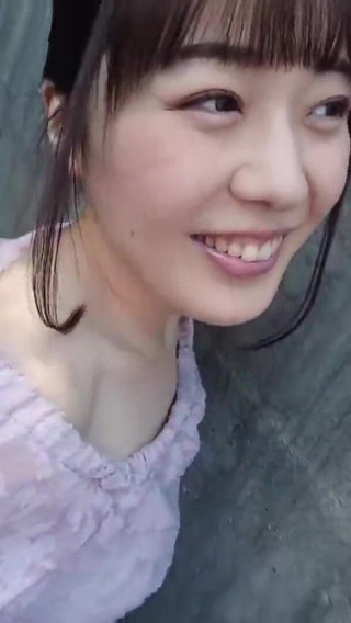 Slick Outdoor Tease with a Pink Tipped F Cup Beauty Soaked in Oil Part 1