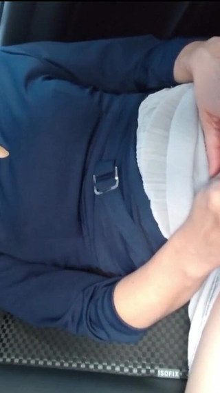 Midday Supermarket, Horny Masturbation in the Car Parking Lot