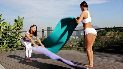 Asian Babe Gets Her Pussy Licked and Fingered by Her Lesbian Friend